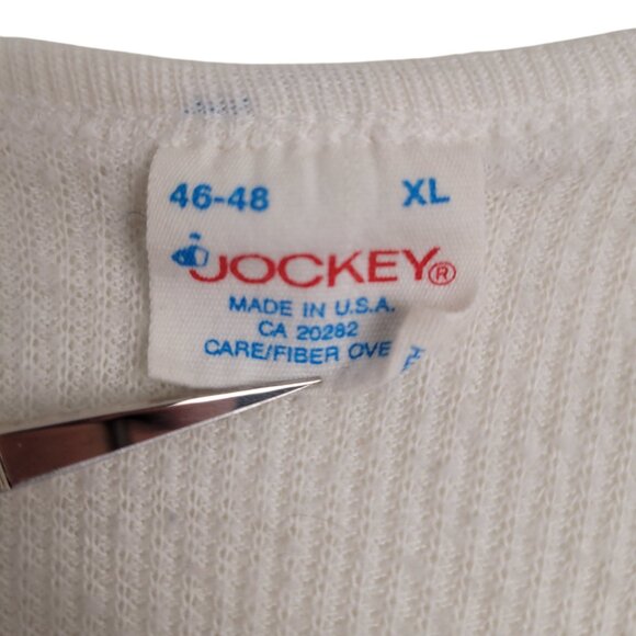 Vintage JOCKEY Thermal Rib Knit Crewneck Base Layer Undershirt Unisex medium - Picture 2 of 7